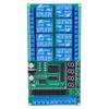DC 12V 8-канальный многофункциональный таймер, реле времени, модуль переключения времени, циклический тайминг, блокировка, самофиксация, мгновенный, бистабильный