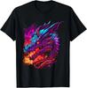 Dragon Lover Fantasy Art Fire Breathing Colors Cool Festival T-Shirt
