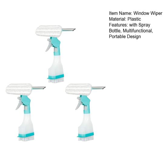 1/2/3 шт. Стеклоочиститель 4-в-1, очиститель стекла, скребок, распылитель, многофункциональный, с бутылкой-распылителем, для мытья окон