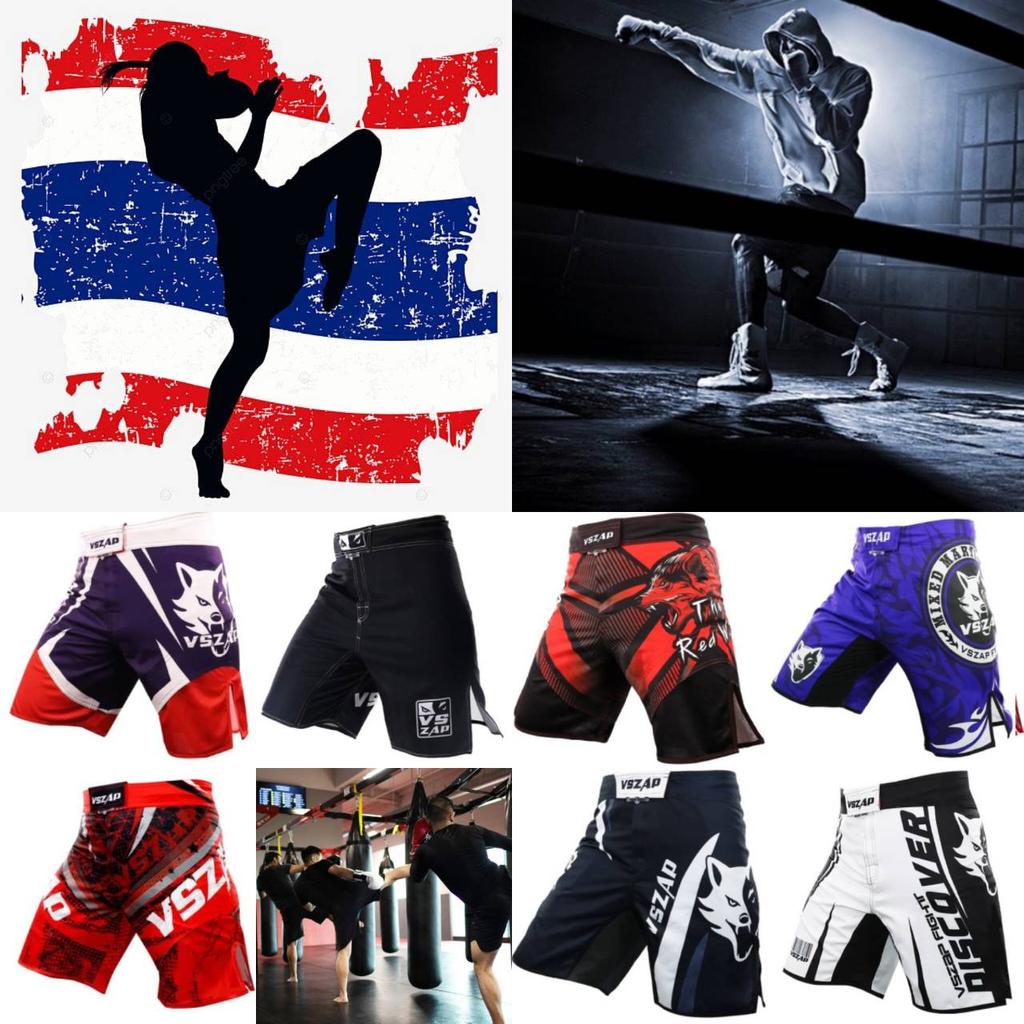 Шорты для ММА, мужские боксерские штаны для кикбоксинга, тренировочный зал, дышащие шорты для боевых искусств, Муай Тай, одежда для боя в клетке