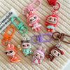 Cartoon Novelty Labubu Keychain Pendant Car Keychain For Women Girls Kawaii Exquisite Backpack Decoration Accessories Gifts