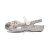 Isabella Outdoor Flat Glitter Clogs Kids Sandals Silver 206370-93R