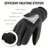 Winter Gloves -30°F Cold Proof Deerskin Suede Leather Insulated Water-resistant Windproof Thermal Glove For Driving Hiking Snow Work