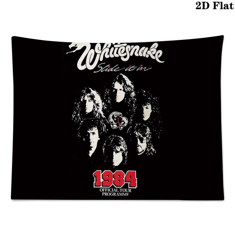 WHITESNAKE Настенный Гобелен Эстетичное Настенное Полотно Печатная Тканевая Покрывало Декоративные Гобелены для Спальни Гостиной Домашний Декор