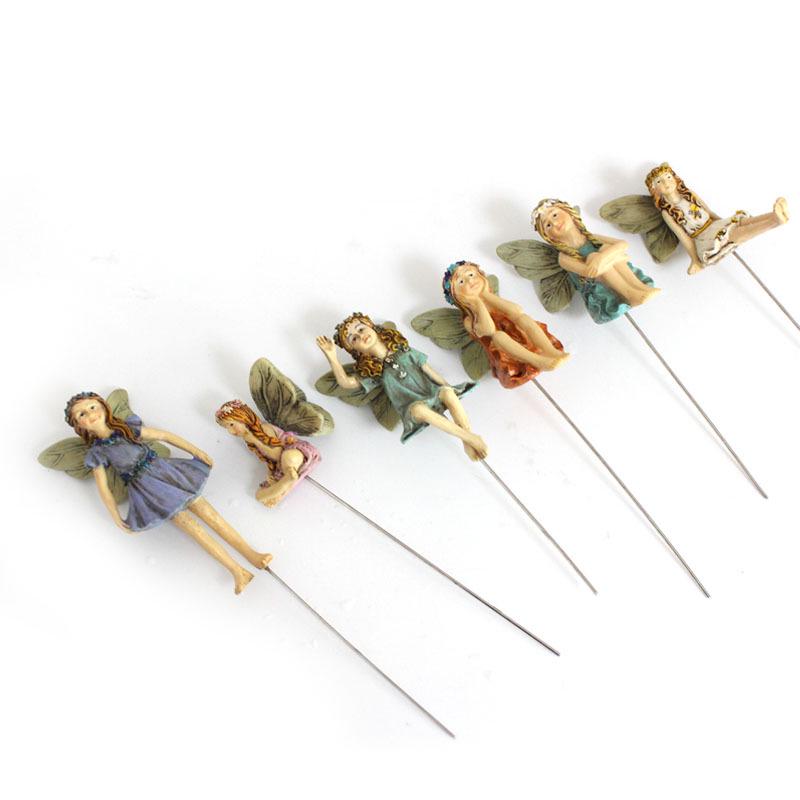 Украшения из цветочной фей из смолы Cross-Border - Креативное украшение ландшафта сада Газонные столбы