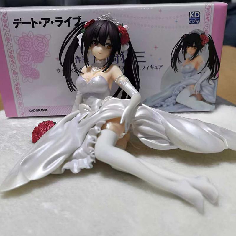 Date A Live Серия Цветочная Свадьба Аниме Периферийное Украшение Свадебное Платье Токисаки Куруми Красивая Девушка GK Фигурка Действия