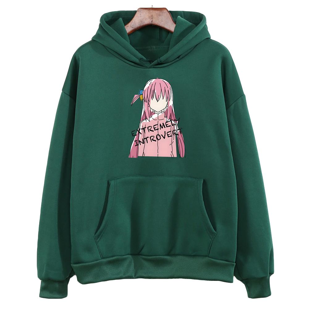 БОЧКИ СКАЛА! Hitori Gotou толстовка большого размера, винтажная эстетичная толстовка с длинными рукавами для женщин/мужчин, легкая эластичная осень/зима