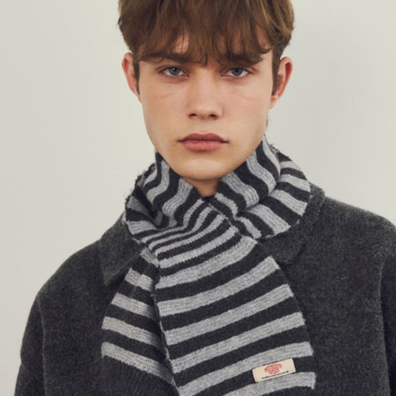 WEDNESDAYOASIS FOR WOMEN Always Multi Stripe Knit Muffler 2COLOR