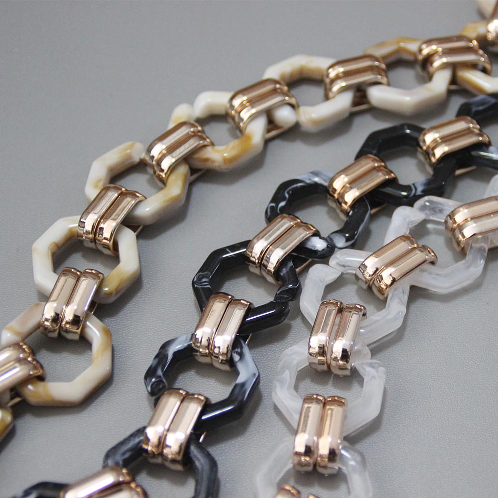 Новая модная женская брендовая сумка, аксессуар, цепочка, съемный сменный плечевой ремень, женский плечевой клатч «сделай сам», полимерные цепи