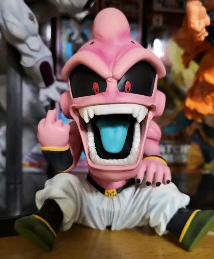 Премиальное качество Dragon Ball Z Супер Сайян Кид Буу Вертикальная фигурка из ПВХ со средним пальцем
