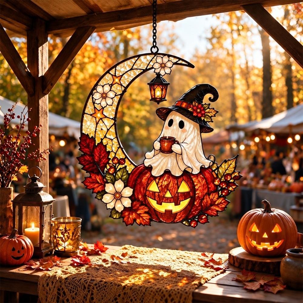 Hanging Halloween Suncatcher Window Decor Window Hanging Ornament Holiday Atmosphere Decor