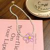 Colorful Flower Necklace Handmade Beads Choker Sweet Imitation Pearl Necklace  Seaside
