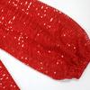 Women's Loose Sequin Long Sleeve Dress Short Dress Party
