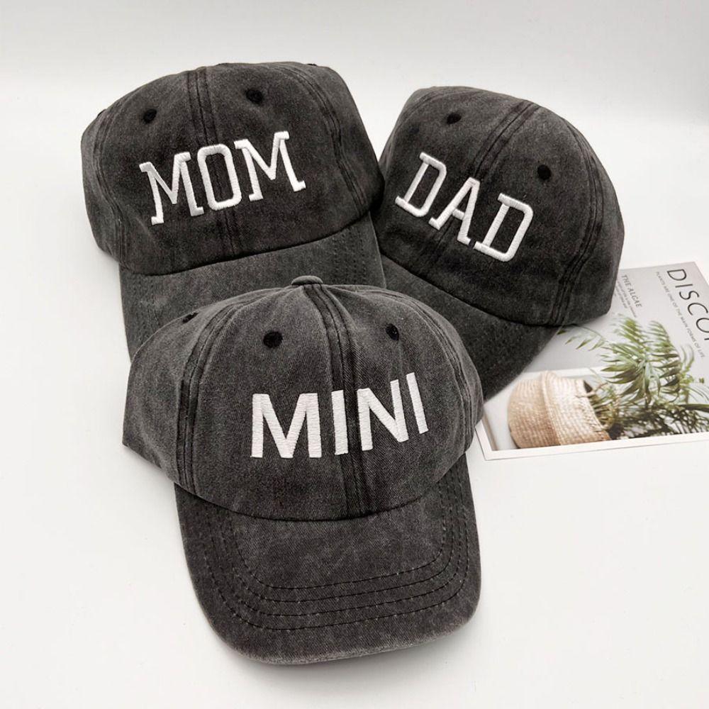 Vintage Parent-child Baseball Hats Washed Cotton Baseball Cap Fashion Outdoor Sunscreen Hats