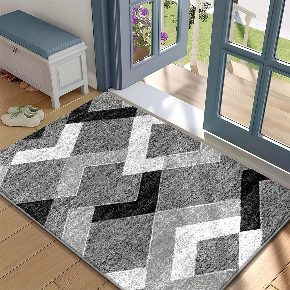 Modern Geometric Carpet Non-Slip Bedroom Office Floor Mat Living Room Sofa Coffee Table Floor Mat Home Decoration