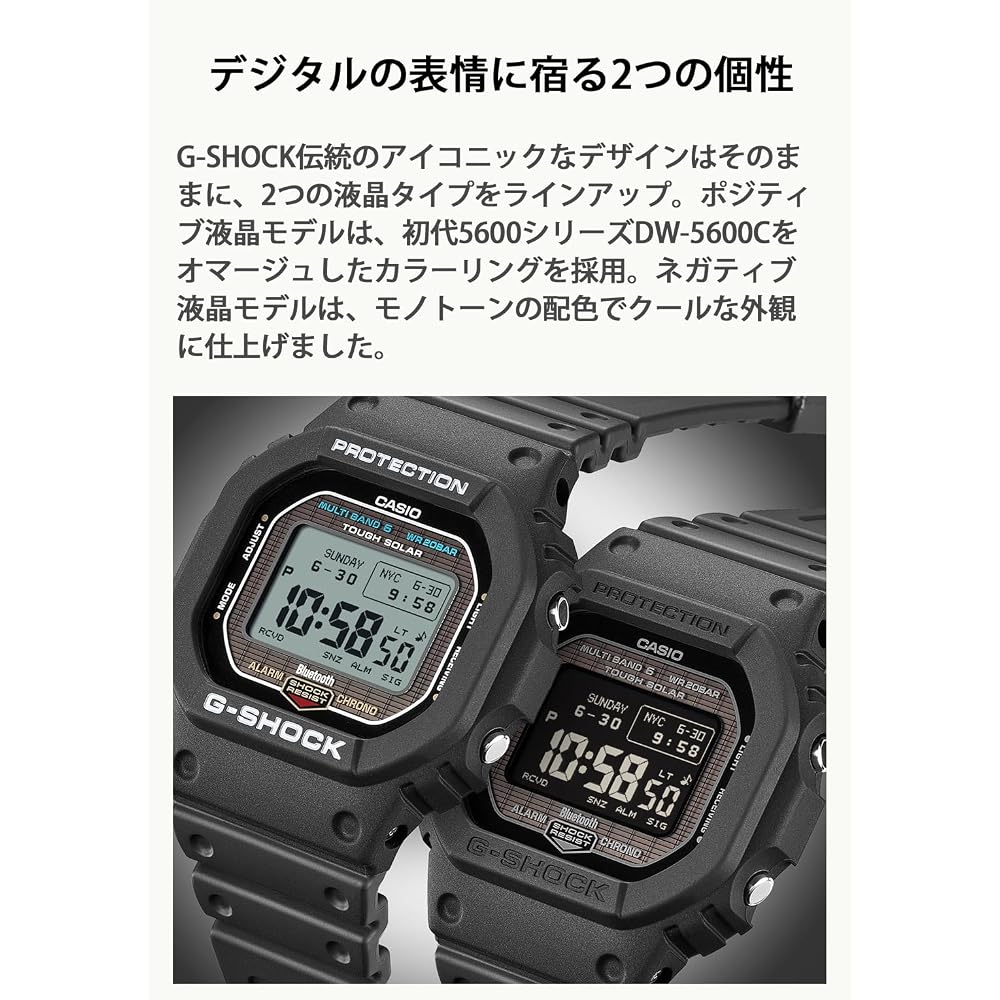 [Casio] Часы G-Shock [Официальный продукт для внутреннего рынка] MIP LCD, Bluetooth, Радиоуправляемые, Питание от солнечной энергии, Экологичные материалы, GW-BX5600-1JF