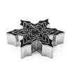 Claus Stainless Steel Snowflake DIY Christmas Decor Biscuit Mold Baking Tools Cookie Cutters Set
