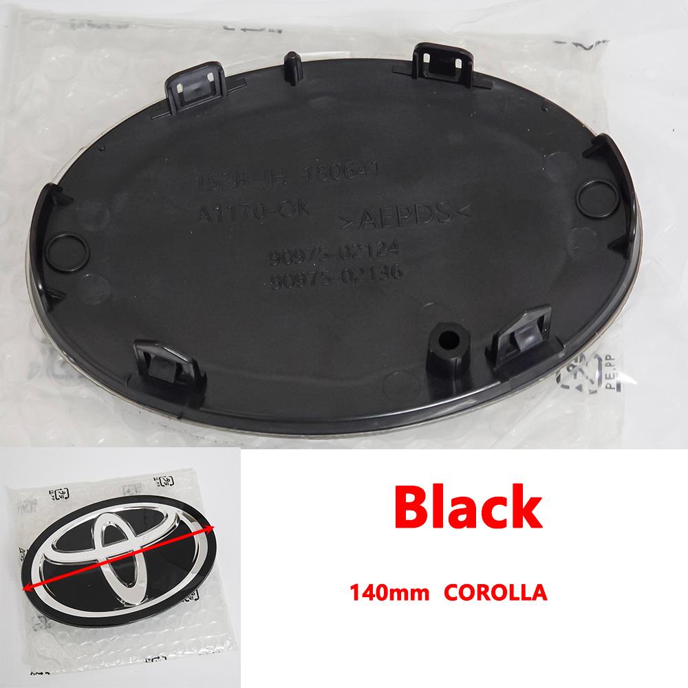 VJN4  For Toyota RAV4 Corolla Camry Land Cruiser Sienna C-HR AVALON Front Grille Hood Badge Replacement Dark Blue Hybrid Logo