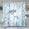 Ocean Animal Shower Curtain Underwater World Coral Nautical Sea Turtle Adventure Home Polyester Fabric Bathroom Decor Curtains