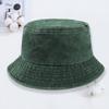 Washed Bucket Hat Men and Women Retro Summer Versatile Face Small Sunshade Bucket Hat Basin Hat Tide
