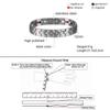 Ikuinen Magnetic Bracelet Male Stainless Steel Wrist Band Magnetic Bracelet Men Hand Chain for Men