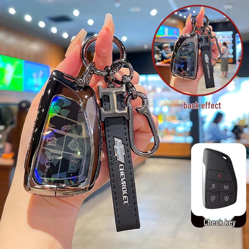 Премиальный чехол для ключа Chevrolet Equinox 2025 с металлической пряжкой - Аксессуары с полным покрытием