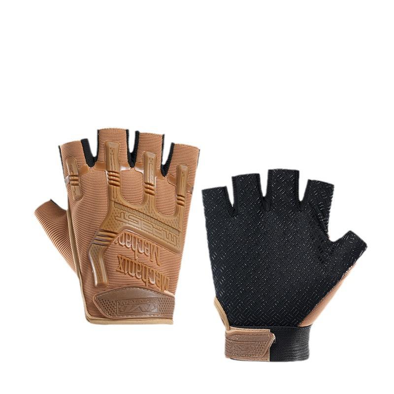 Мужские тактические перчатки без пальцев для велоспорта, альпинизма и фитнеса