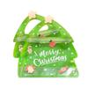 10pcs Elk Christmas Tree Shaped Christmas Gift Bags Plastic Candy Pouches  Weddding Gifts