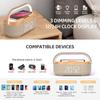Новейший Bluetooth-динамик 6 в 1 с цифровым будильником/беспроводным зарядным устройством/FM-часами-радио/регулируемой светодиодной подсветкой/двойными беспроводными динамиками для спальни и дома
