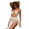 Европейский и американский раздельный купальник сексуальный однотонный раздельный купальник бикини