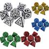 New For TRPG DND Polyhedral Iidescent Game Accessory Dice Set Glitter