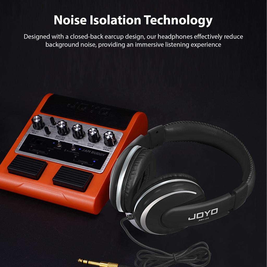 JOYO Over Ear Headphone Wired Headphones Stereo Sound Headsets 40mm Driver Comfortable Headphones