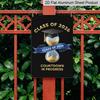 2D Flat, 1pc "Class of 2026 Countdown in Progress" Aluminium Sign - 8"x12" Gold & Blue Graduation Decor, Hourglass & Grad Cap Wall Art, Perfect for