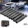 8PCS High Temp Spark Plug Wire Sleeve Protector Fiberglass Heat Shield Car Modification