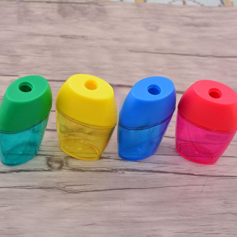 4Pcs/Set Candy-Colored Available Smart Pencil Sharpeners for Compact and Long-lasting Student and Office Supplies