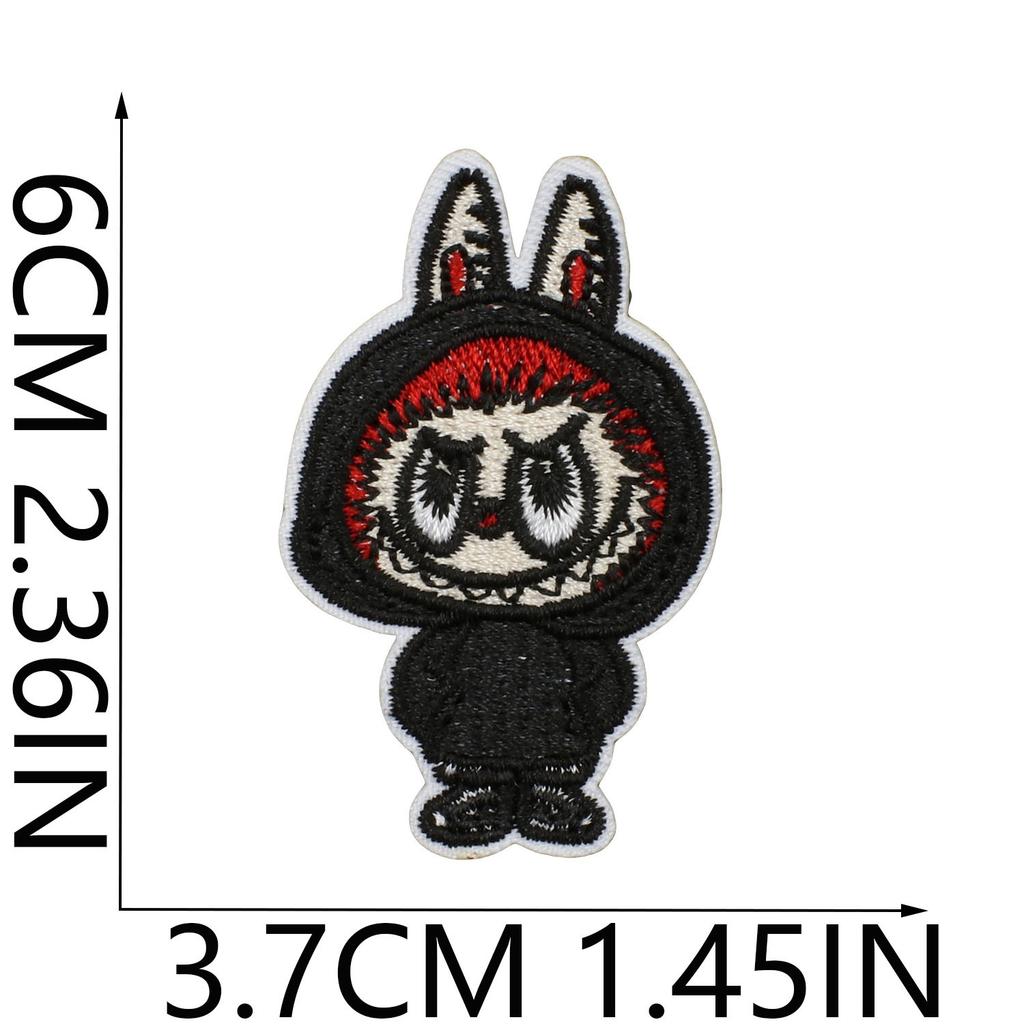 Animated Characters Cute Big Head Embroidery Cloth Sticker Bag Decoration Forest Elf Patch Sticker Heat Transfer Computer Embroidery