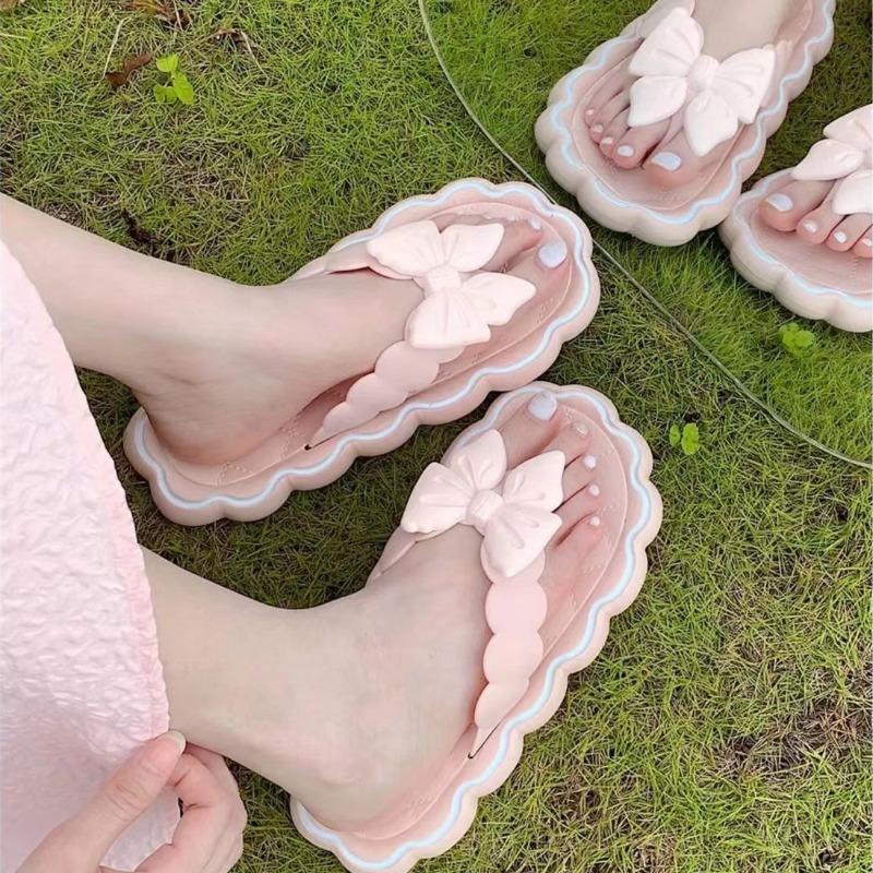 Женская летняя супермягкая верхняя одежда, шлепанцы Fairy Ins, нескользящие пляжные сандалии и тапочки на мягкой подошве