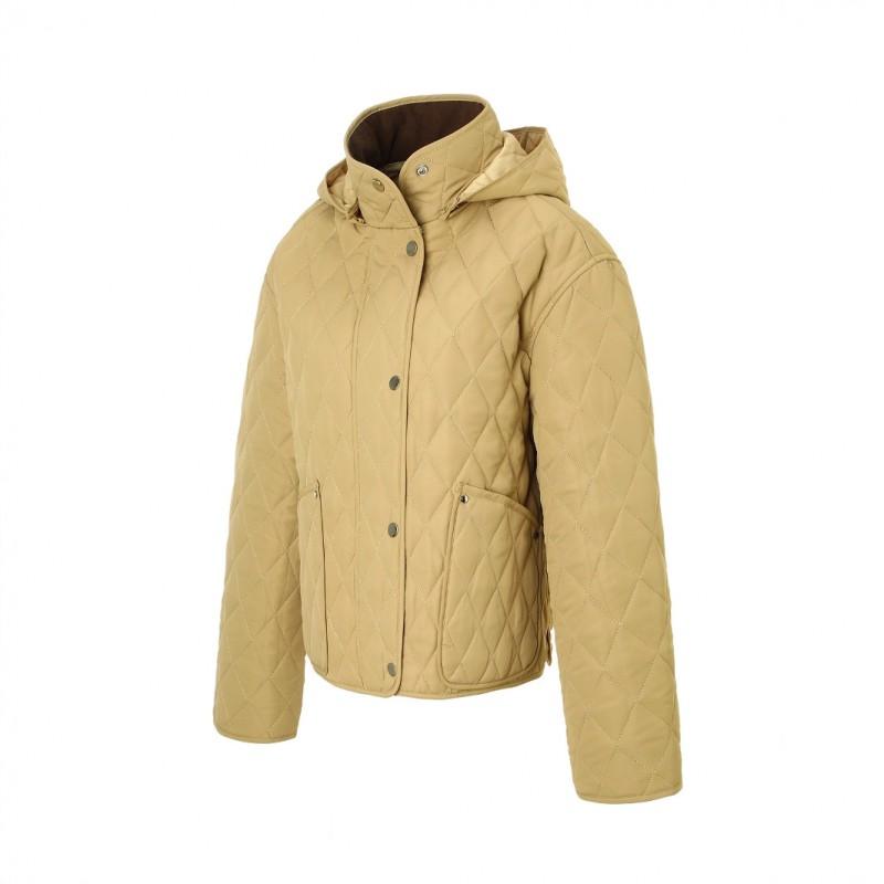 Womens Short Padded Winter Coat Detachable Hood Thick Warm Casual Cotton Jacket