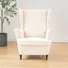 Wing Chair Cover Jacquard Stretch Wingback Sofa Covers Elastic Spandex Armchair Slipcover with Cushion Cover Furniture Protector