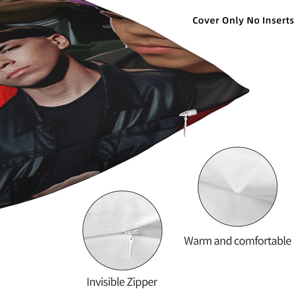Rapper M-Milo J Pillow Case Soft Pillow Cover Fashion Pillowcases For Sofa Bedroom Home Decor