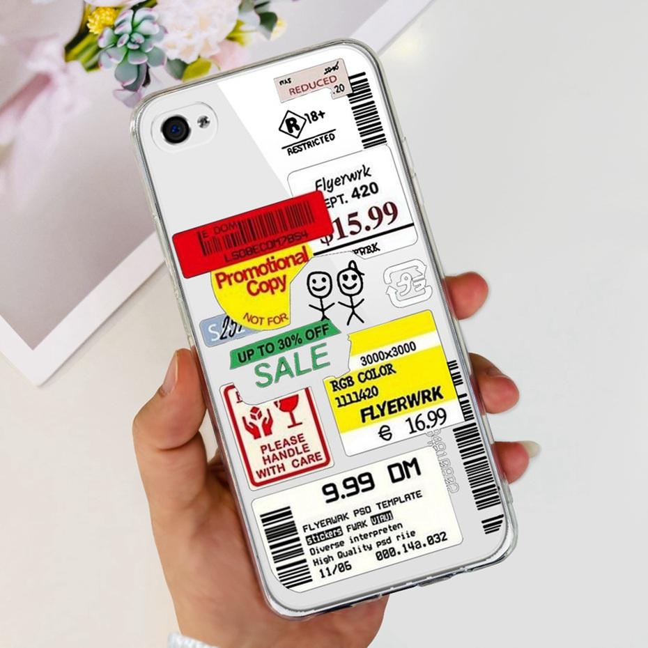 Чехол для iPhone 4 4s Милый Кот Динозавр Рисунок Задняя Крышка Для iPhone4 iPhone4s Мягкий Силикон Прозрачный ТПУ Чехлы для Телефона