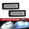 2x 18 SMD CANBUS White LED License Number Plate Light for Benz Smart Fortwo 451 Coupe 2007-15 DC12V 6000K 7.7cm