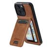 Съемный Магнитный Чехол-Книжка 2 в 1 из Кожи для iPhone17 16 15 14 13 12 11 Pro XS Max Air Plus SE с Карманчиком для Карт