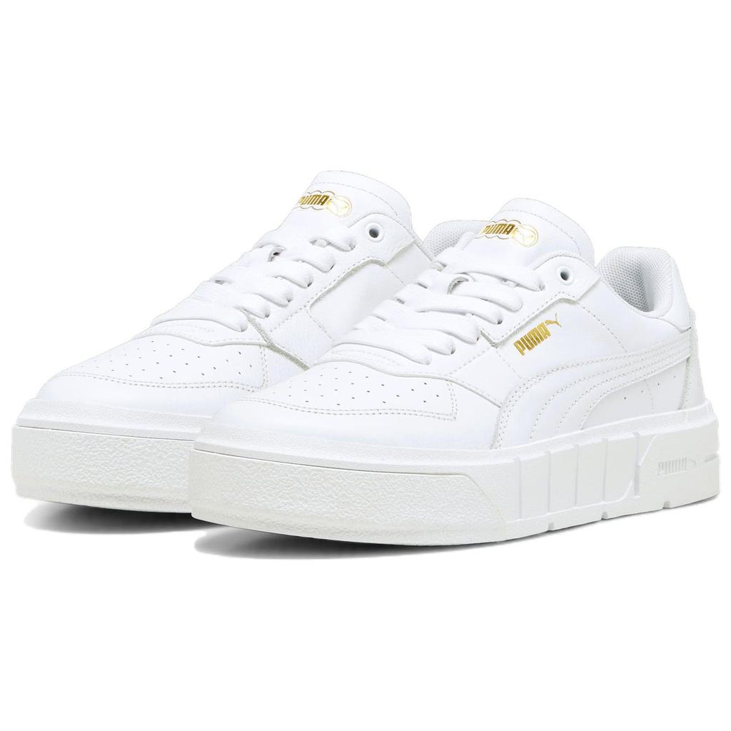 Puma Cali Court Leather Triple White Women Sneakers 393802-05