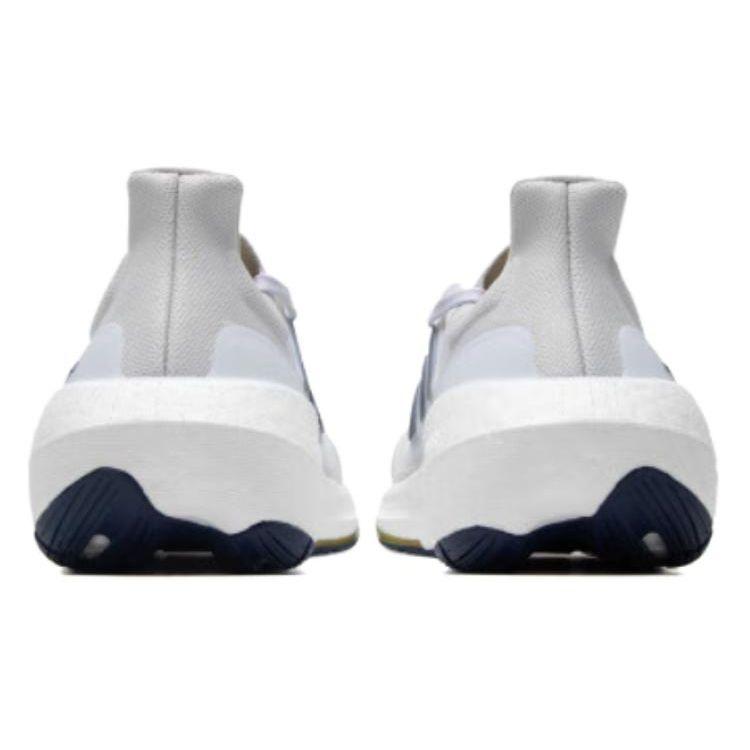 Adidas UltraBoost Light White Dark Blue Men Sneakers Crystal-White Gold-Metallic ID3285