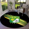 Club Leon Round Area Rug,Carpet Rug for Living Room Bedroom Sofa Playroom Decor,Non-slip Floor Mat