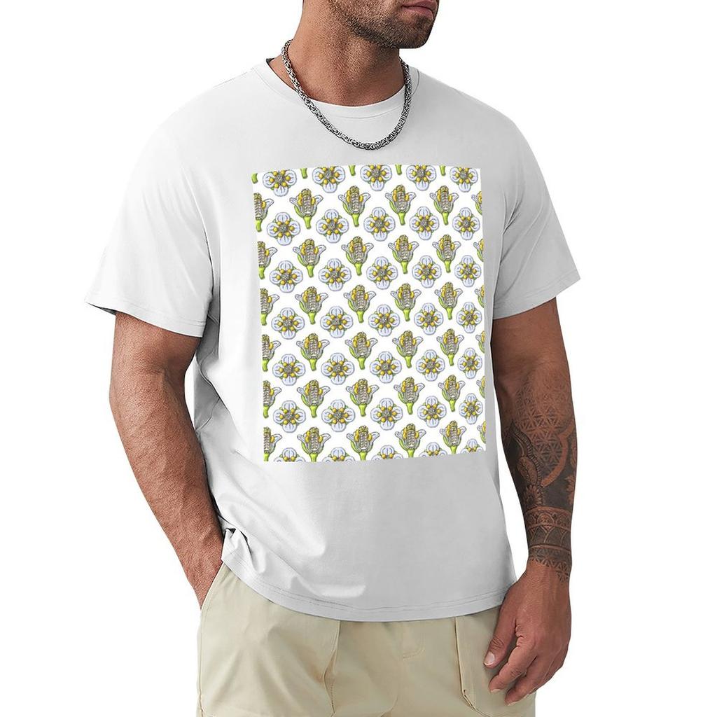 Arabidopsis thaliana Flower Anatomy Illustration Pattern TShirt Stylish Print Short Sleeve Tee