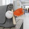 PU Leather Bag Hanging Personalized Baseball Pendant Funny Car Key Ring  Sporty Accessories