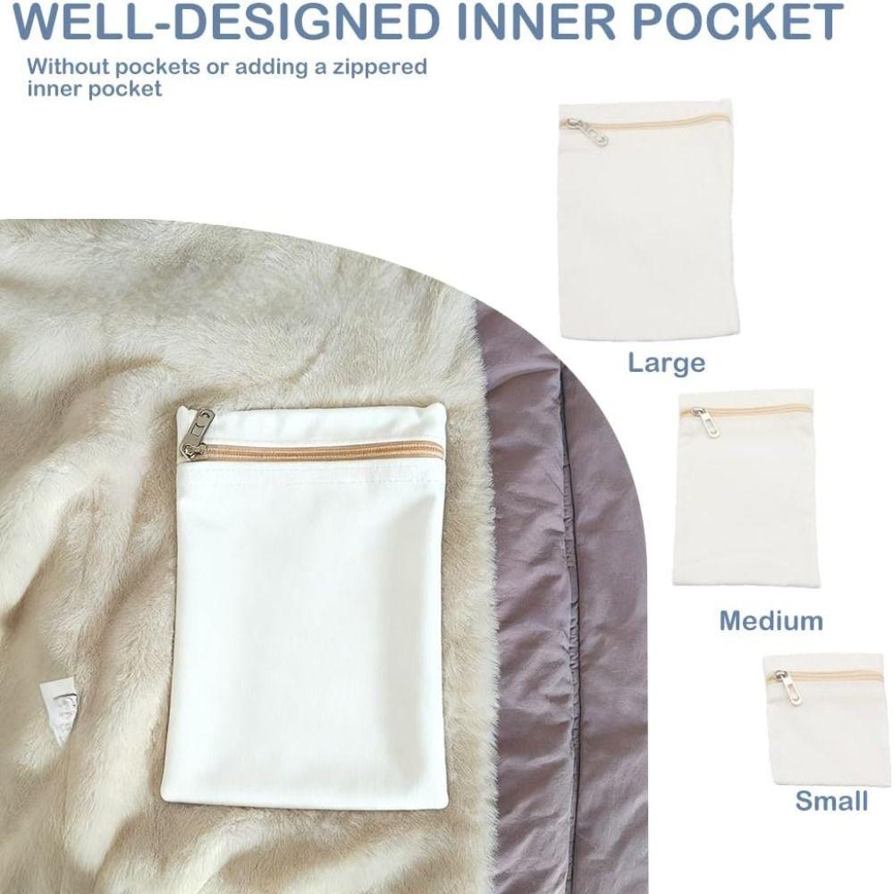 С молнией Пришиваемый Боковой Скрытый Карман Полиэстер Внутренние Карманы Новый Дорожный Кошелек Чехол