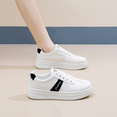 Женские кроссовки на толстой платформе, повседневные, дышащие, легкие, из искусственной кожи, для ходьбы, удобные, нескользящие, со шнуровкой, для работы, теннисные кроссовки для женщин